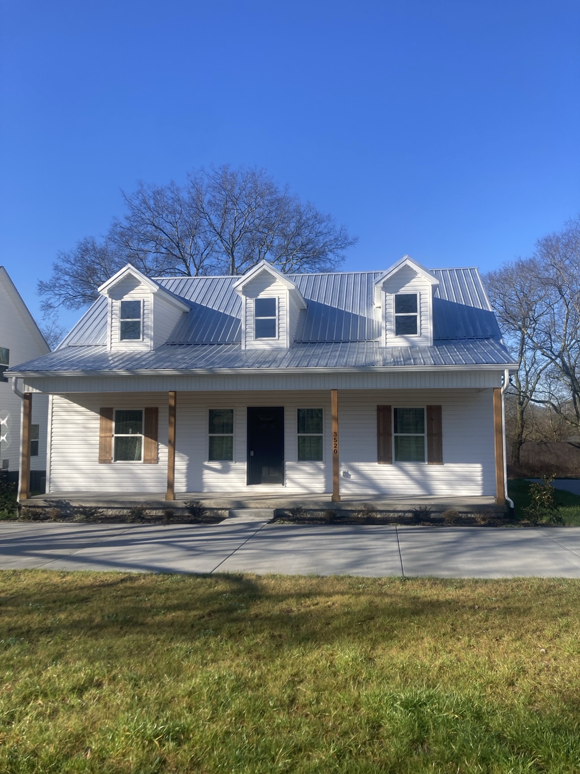 Completed traditional custom home project managed by James Chamberlin